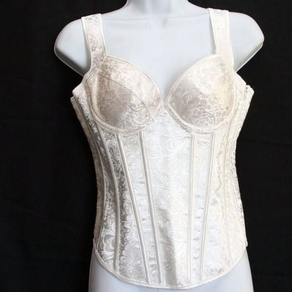 Women's Gothic Steampunk Shoulder Straps Overbust Corset Bustiers Festival Sz L